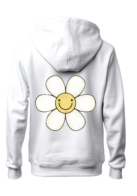 SMILEY FLOWER HOODIE - BACK PRINT